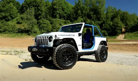 jeep wrangler electric   submersible offer front storage
