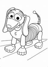 Coloring Toy Story Slinky Pages Dog sketch template