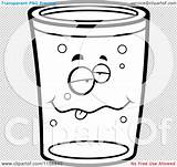 Pint Beer Drunk Outlined Coloring Clipart Vector Cartoon Thoman Cory Clip sketch template