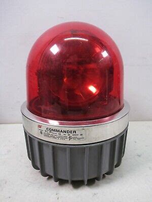 federal signal commander red rotating light  series   hz  ebay