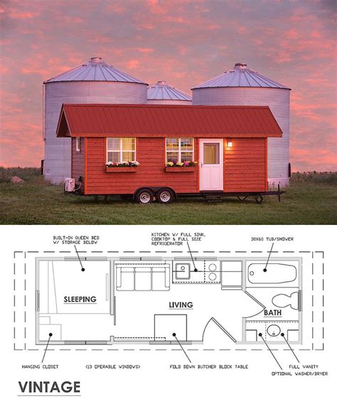 tiny house floor plans   vintage tiny house trailer tiny house  wheels small house