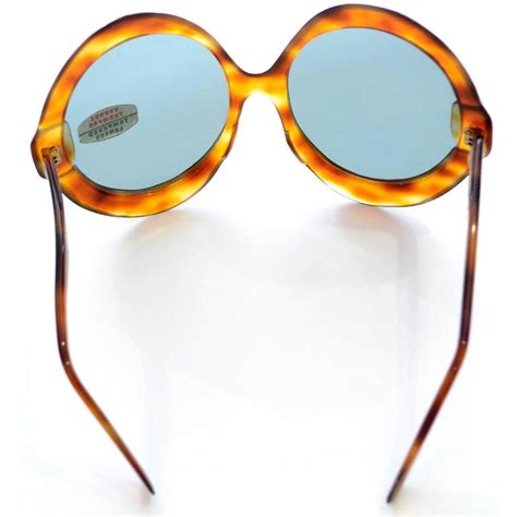 deadstock france vintage sunglasses 1960s mod giant oversized tortoise