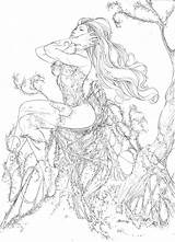 Poison Ivy Coloring Pages Deviantart Adult Colouring Adults Drawings Sheets Drawing Books Printable Book Line Jolie Coloriage Colorful Bw Color sketch template