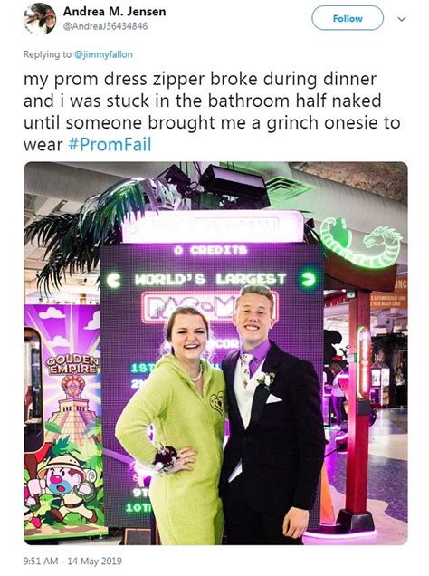 people are sharing their funny and embarrassing prom