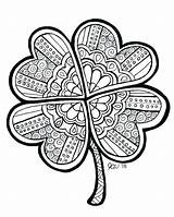 Shamrock Printable Coloring Pages Getcolorings Color sketch template