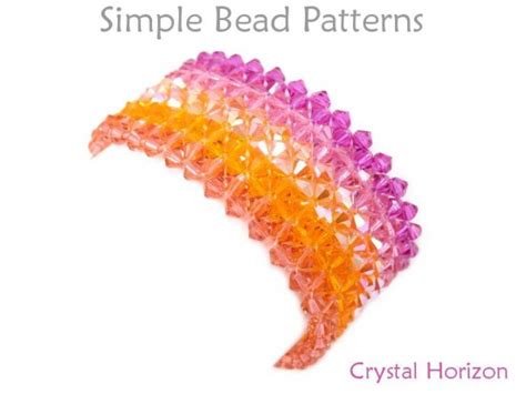 beaded crystal bracelet right angle weave beading pattern