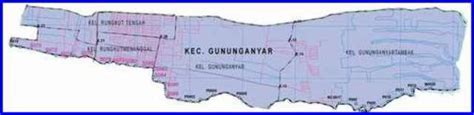 peta kecamatan gunung anyar surabaya timur lokanesia
