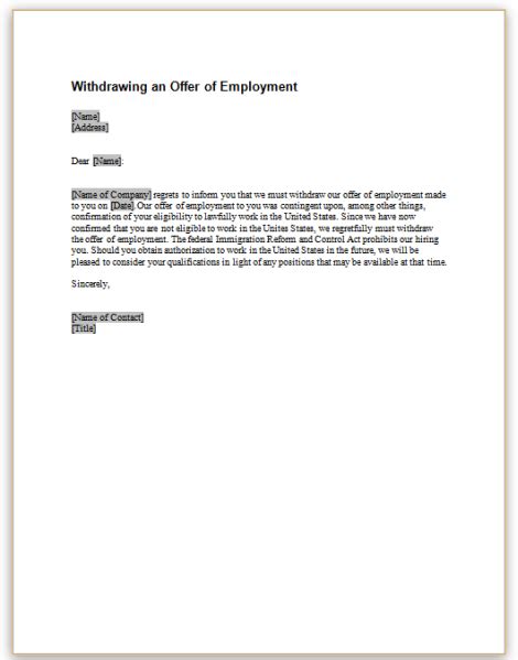 employer health insurance cancellation letter sample collection
