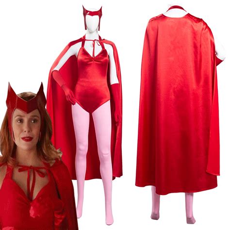 wanda vision scarlet witch wanda maximoff cosplay costume women