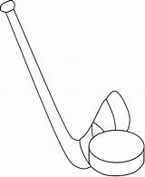 Hockey Stick Puck Ice Coloring Pages Drawing Print Colouring Drawings Popular sketch template