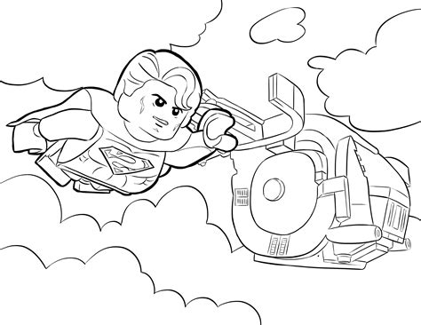 lego superman coloring pageslego superman coloring pages  worksheets