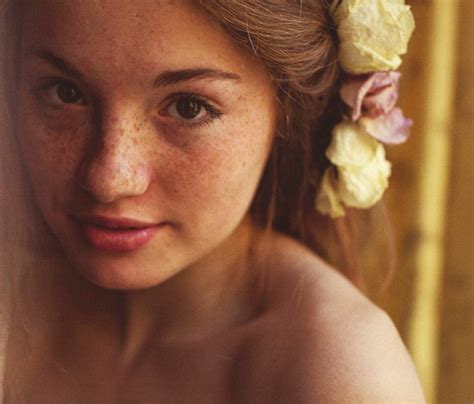 Face Flowers Freckles Girl Pretty Image 277617 On