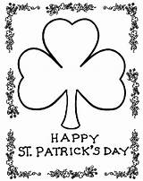 Coloring St Printable Pages Shamrock Patricks Kids Patrick Color Adults Print Printables Activities Sheets Crayola Crafts Happy Clover Saint March sketch template