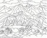 Coloring Landscape Pages Kids Georgia Keeffe Adults Drawing Scenery Colour Lesson Happy Landscapes Inspired Printable Easy History Family Getdrawings Fun sketch template