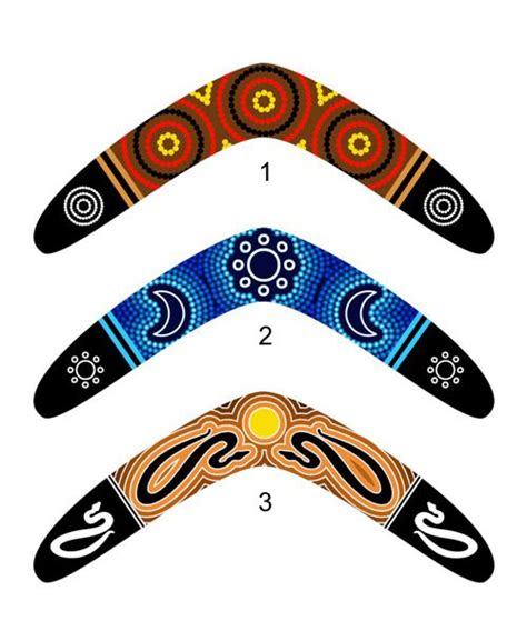 aboriginal art lesson boomerang designs