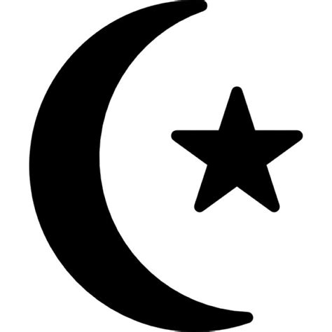 stern und halbmond symbol silhouette  der kostenlosen icons
