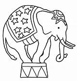 Elephant Circus Coloring Drawing Pages Funny Tent Clipart Getdrawings Elephants Animal Indian sketch template