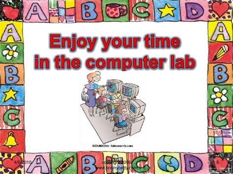 computer lab rules