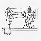 Machine Sewing Sketch Paintingvalley Old Clipart sketch template