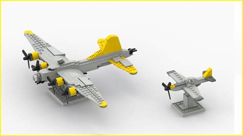lego moc boeing   p  mustang  scale  darthdesigner rebrickable build  lego