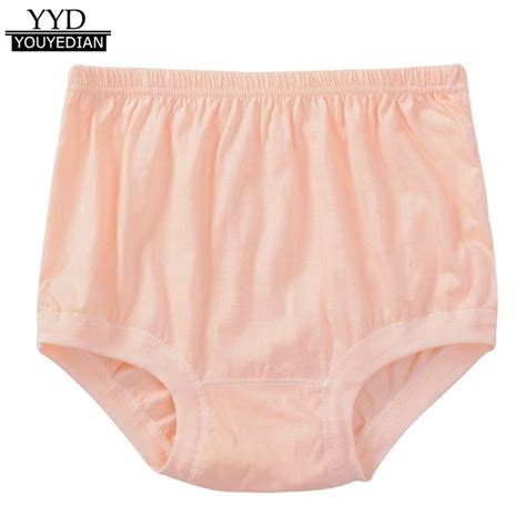 Women Plus Size 4xl Solid Cotton Panties Briefs Underwear Womens