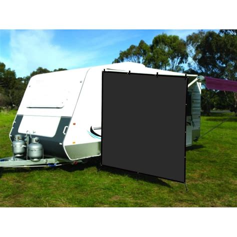 camwings rv awning privacy screen shade panel kit side sunblock shade drop   ft black