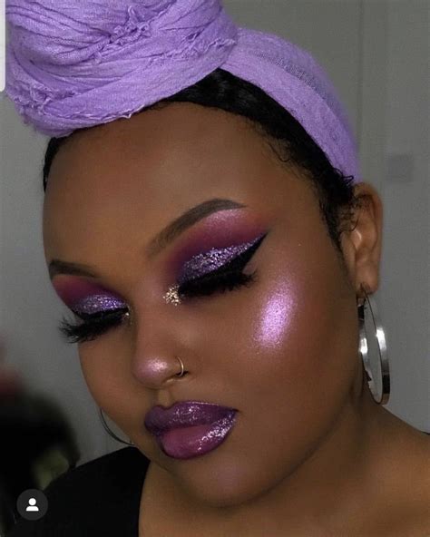 follow amalmiller for more 💞 purple makeup looks dark