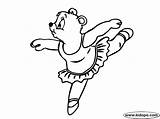 Bear Dancing Coloring Teddy Pages Bears Choose Board Dance Ballet sketch template