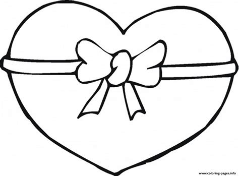 ribbon heart valentine sf coloring page printable