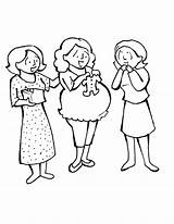 Embarazada Embarazadas Familia Embarazo Madres Abrazo Kleurplaten sketch template