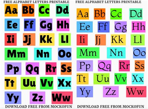 alphabet letters printable mockofun