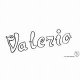 Valerio Valeria Scritta Nomi Disegnidacolorareonline Successivo Stampare sketch template