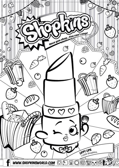 shopkin coloring page images