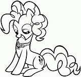 Pinkie Equestria Pinki Getcolorings Dash Rarity Cutie sketch template