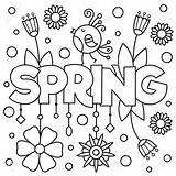 Spring sketch template