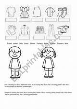 Clothes Worksheet Worksheets Esl Preview sketch template
