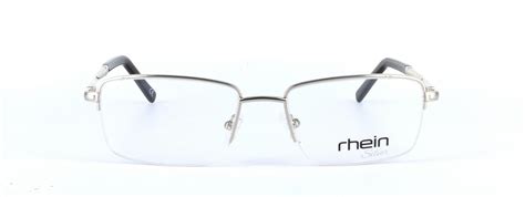 russ men s classic style semi rimless glasses frame silver