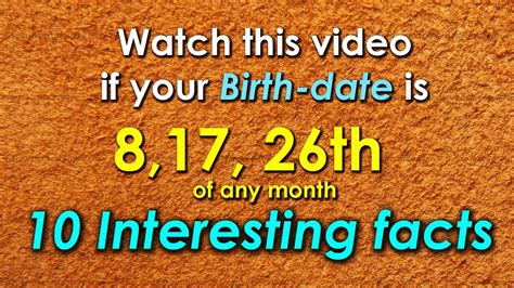 facts   people born      date   month personality traits youtube