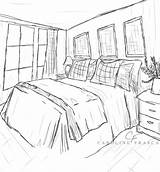 Coloring Bedroom Sheet Interior Getcolorings Printable Template Popular sketch template