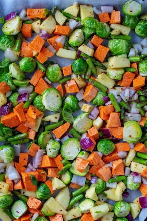 roasted vegetable salad with apple vinaigrette recipe roasted vegetables roasted vegetable