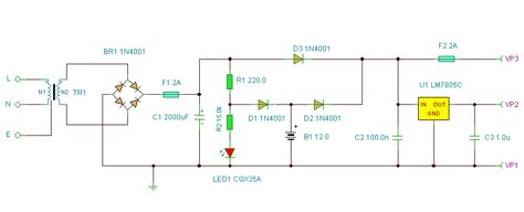 simple ups power supply electronic circuits diagram