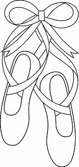 Ballet Coloring Pages Shoes Cliparts Computer Designs Use sketch template