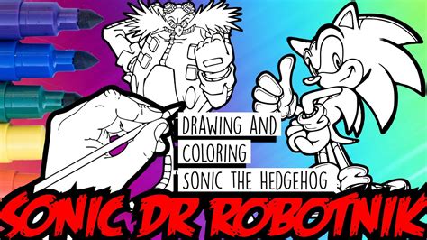 drawing  coloring page sonic  hedgehog  dr robotnik youtube
