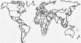 Mudo Paises Mapas Políticos Ciencias sketch template