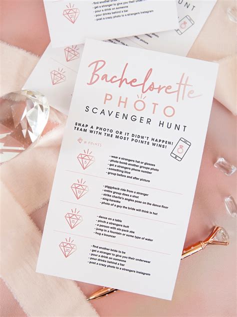 this free editable bachelorette photo scavenger hunt is awesome