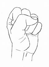 Hand Fist Drawing Draw Clenched Palm Balled Left Open Reference History Month Hands Anime Line Right Power Drawings Sketch Lessons sketch template