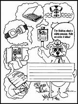 Safety Pages Coloring Health Printable Educational Kids Color sketch template