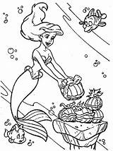 Mermaid Coloring Little Pages Coloringpages1001 sketch template