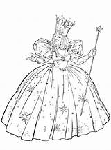 Coloring Oz Wizard Pages Printable Glinda Easy Witch Children Color Print Good Sheets Kids Wicked Dorothy Book Gianfreda Beautiful Getdrawings sketch template