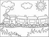 Train Coloring Pages Printable Kids Thomas Drawn Colouring Trains Color Sheets Colour Sheet Book Drawing Children Colorear Simple sketch template